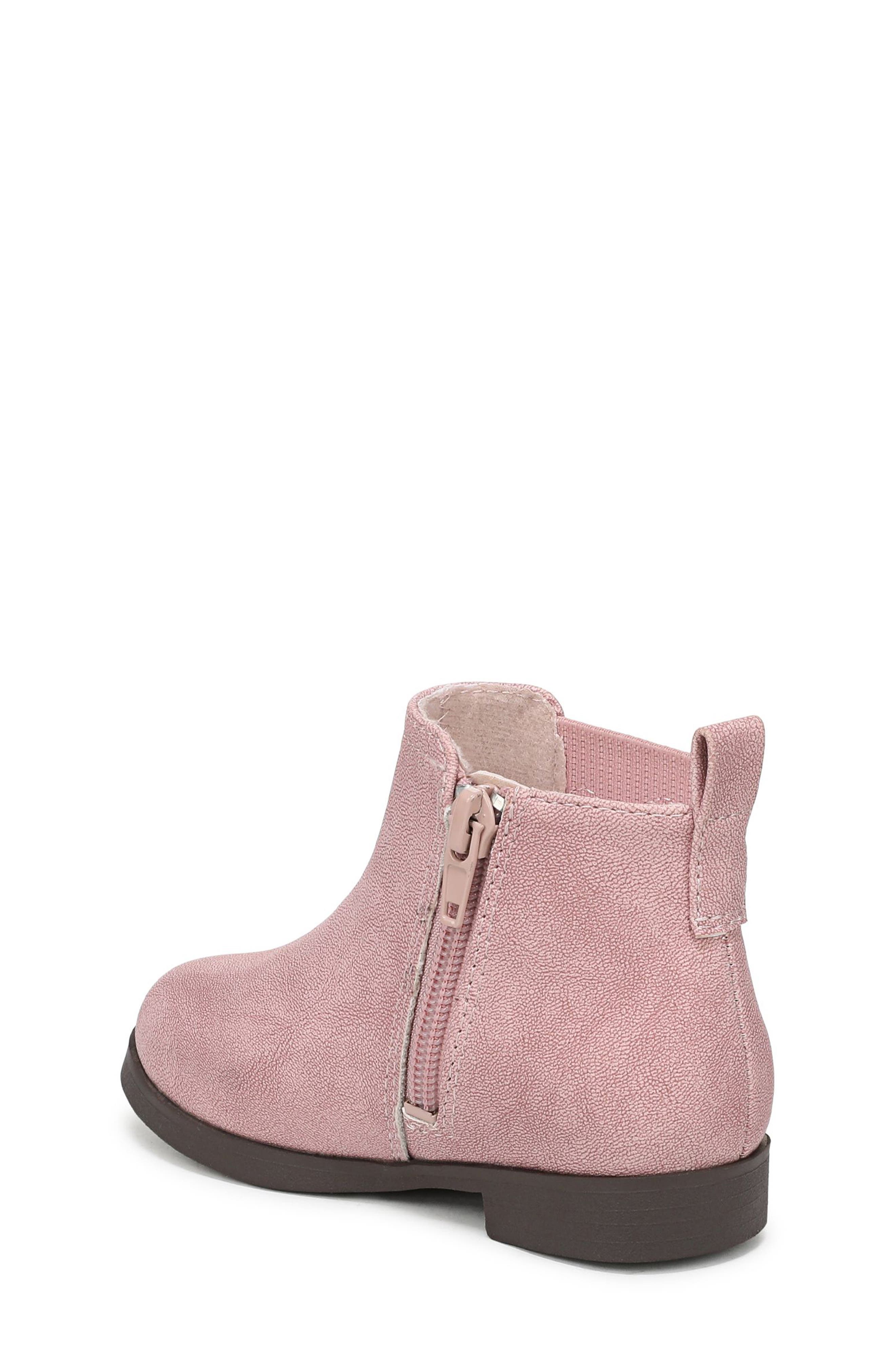 Kids' Sander Faux Leather Bootie, Alternate, color, PINK FAUX LEATHER