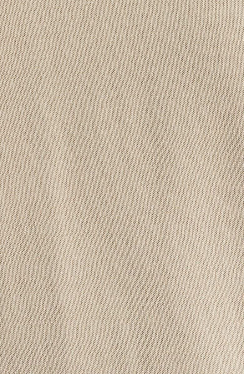 Canali Short Sleeve Cotton Crewneck Sweater, Alternate, color, Beige