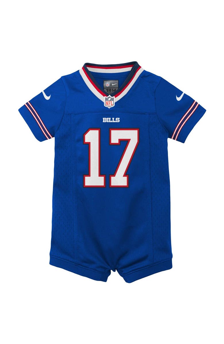 Nike Newborn & Infant Nike Josh Allen Royal Buffalo Bills Romper Jersey, Alternate, color, Royal