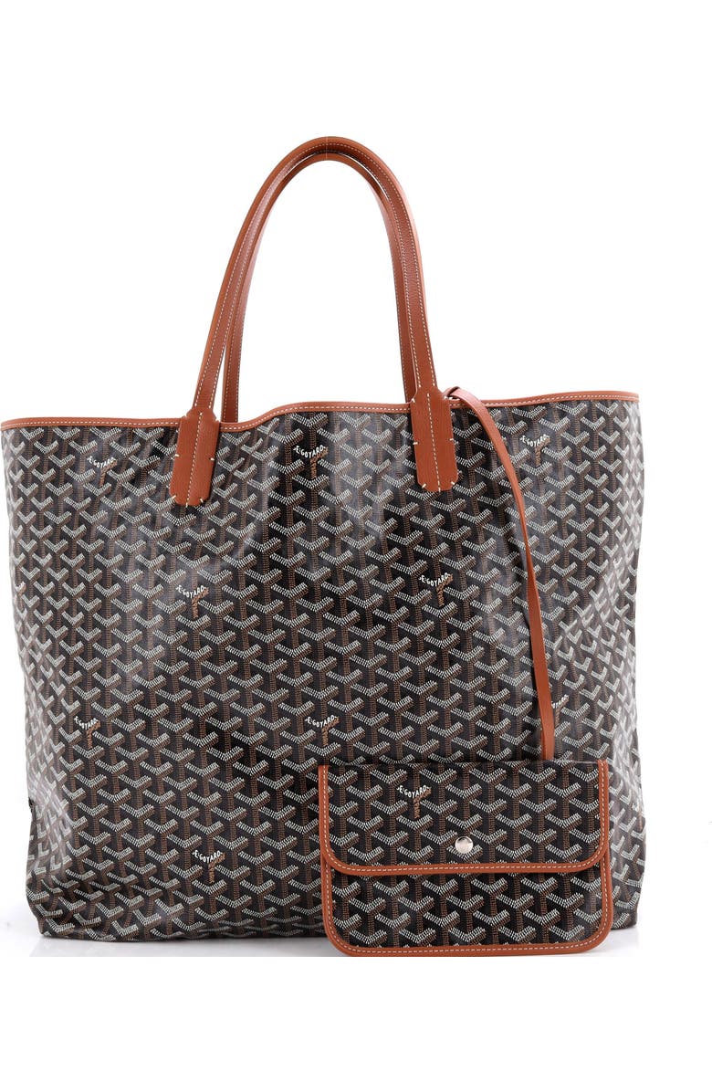 Pre-Owned Goyard Saint Louis Tote Coated Canvas XXL, Alternate, color, Brown