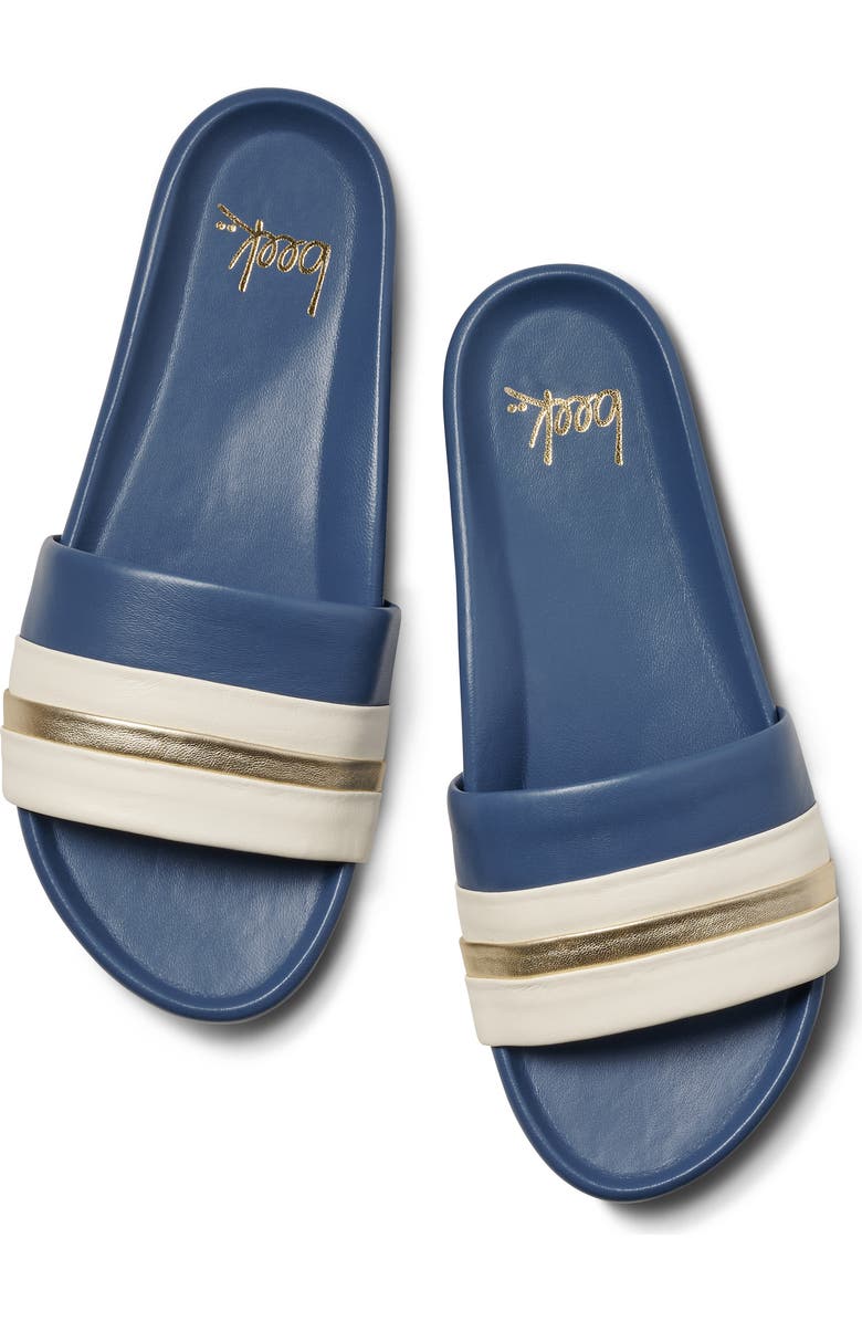 Beek Gallito Stripe Slide Sandal, Alternate, color, Navy