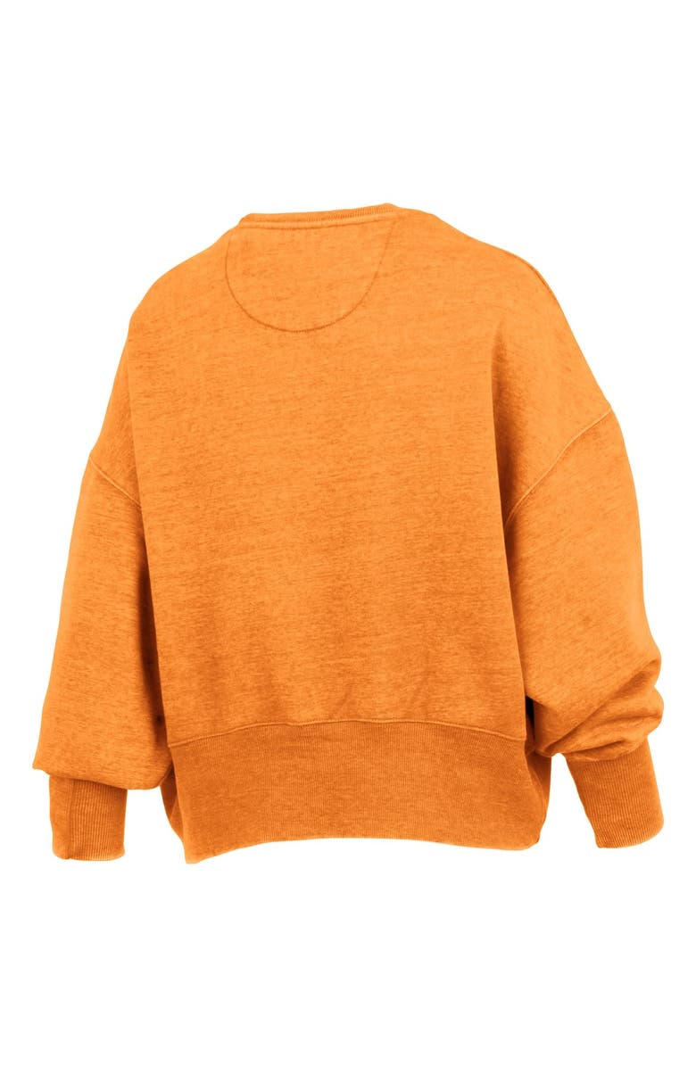 PRESSBOX Women's Pressbox Tennessee Orange Tennessee Volunteers Oversized Waist-Length Crewneck Sweatshirt, Alternate, color, 