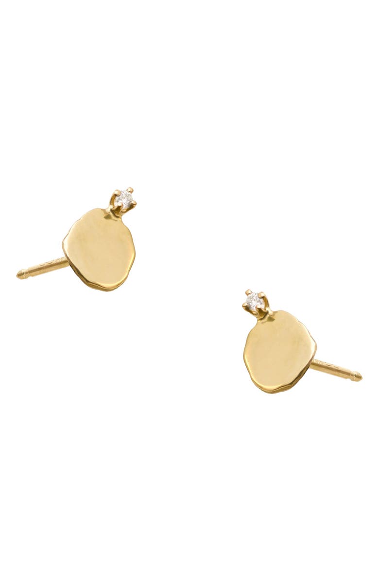 Wwake Medium Disc Stud Earrings, Alternate, color,