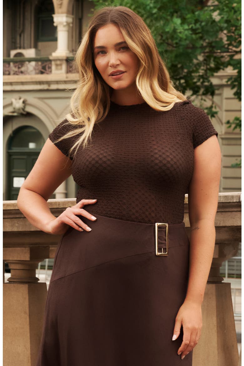 Naomi Texture Knit Top, Alternate, color, ESPRESSO
