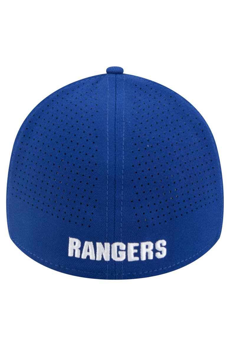 Men's New Era Blue New York Rangers 39THIRTY A-Frame Perforated Flex Hat, Alternate, color, Blue