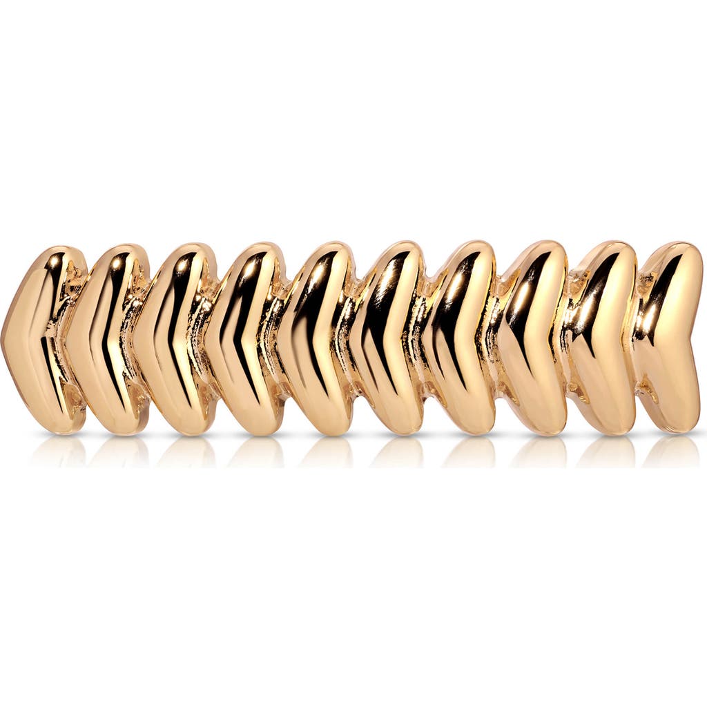 Ettika Moderna Chevron Hair Clip In Gold