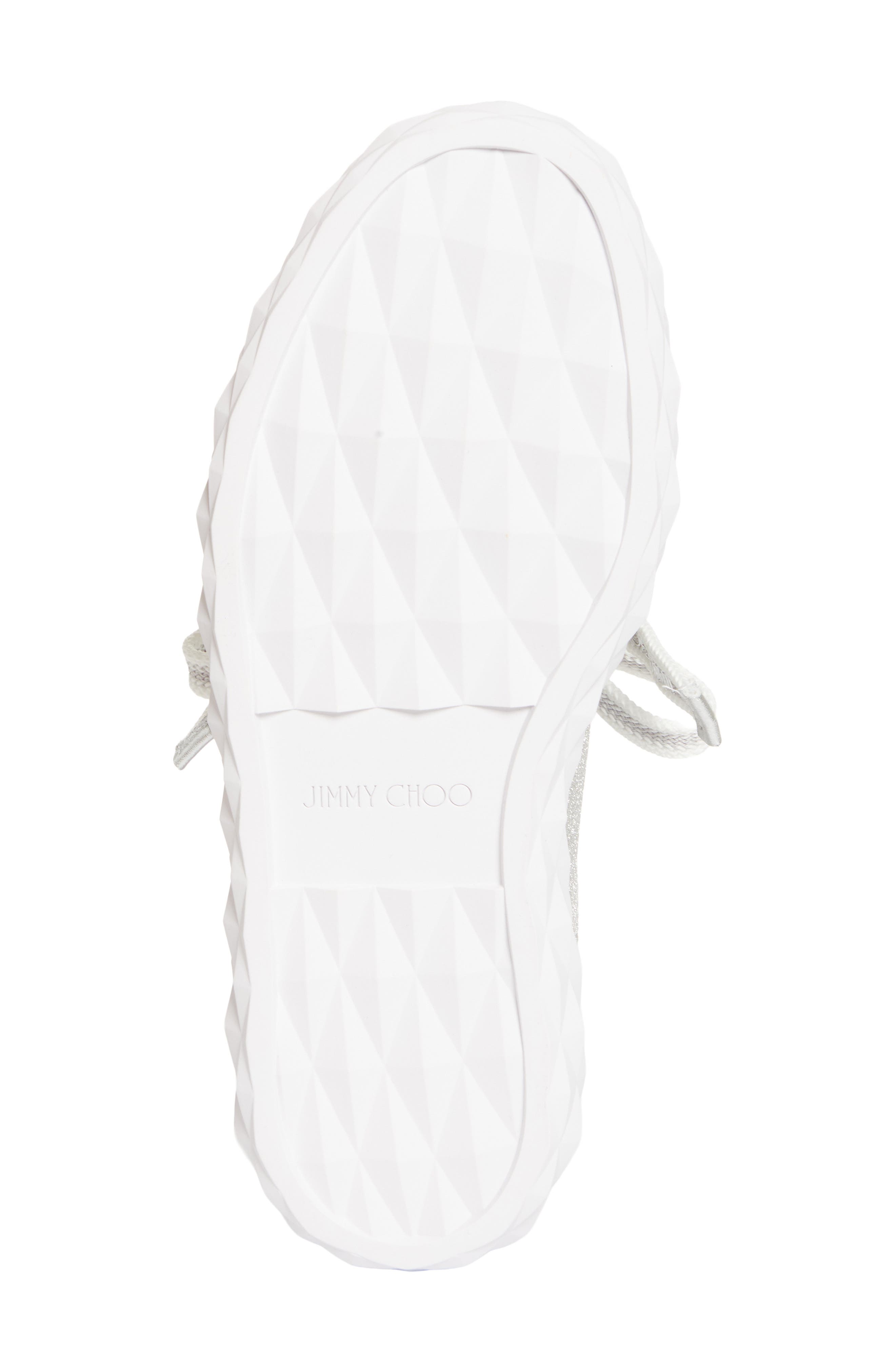 Jimmy Choo Diamond Light Flex T-Toe Sneaker, Alternate, color, V Silver