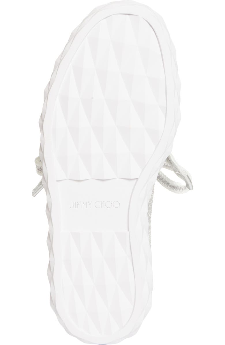 Jimmy Choo Diamond Light Flex T-Toe Sneaker, Alternate, color, V Silver