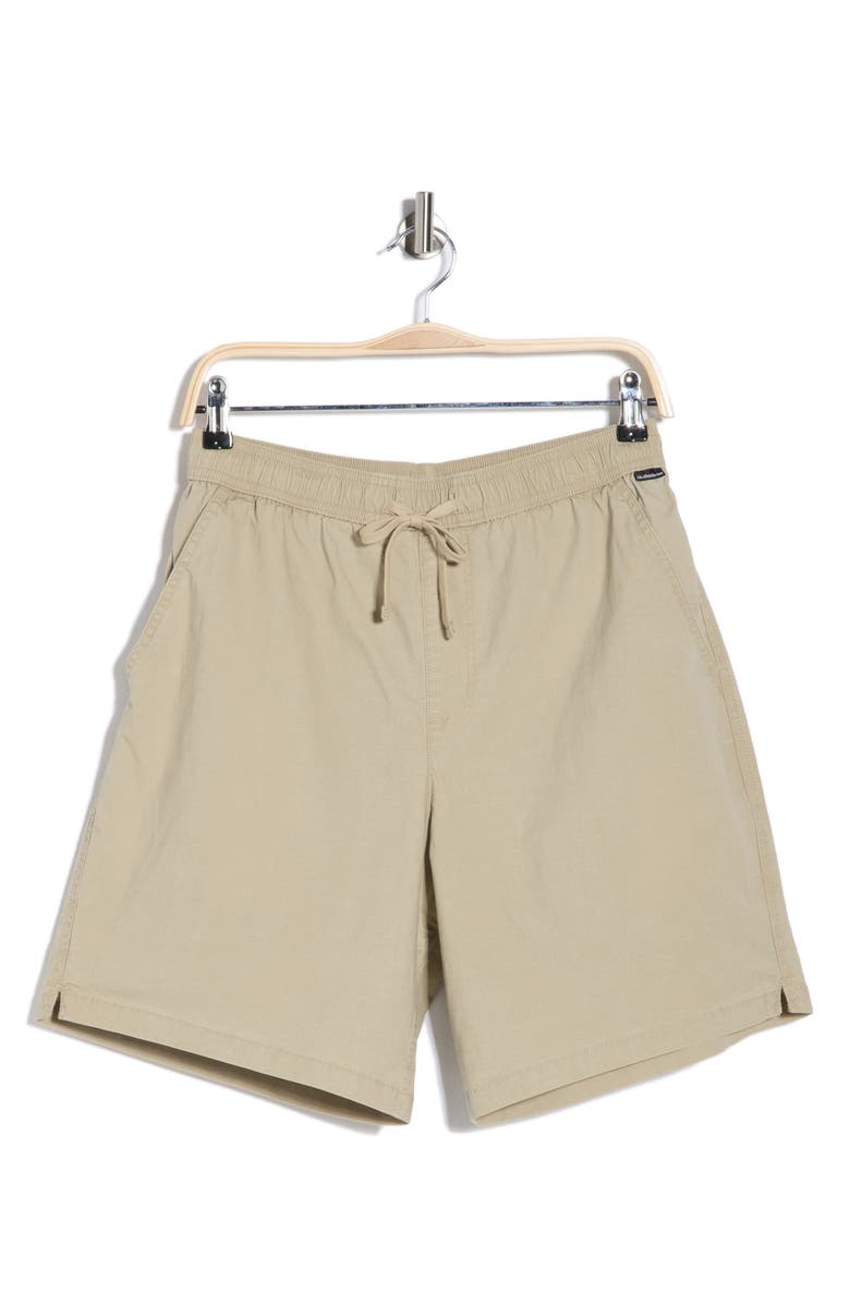 Quiksilver Saltwater Stretch Cotton Drawstring Shorts, Main, color, Twill