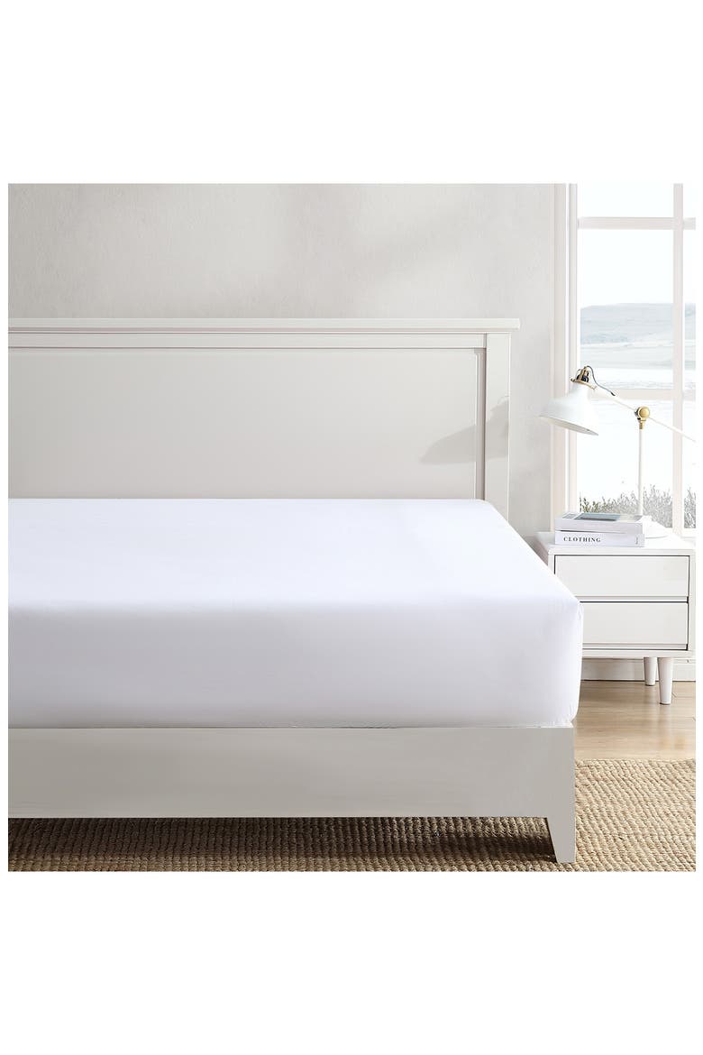 200 Thread Count Cotton Sheet Set, Main, color, DECK WHITE