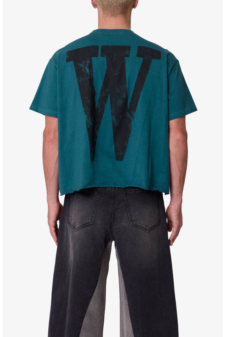 Wickhurst Cutoff Graphic T-Shirt, Alternate, color, TEAL