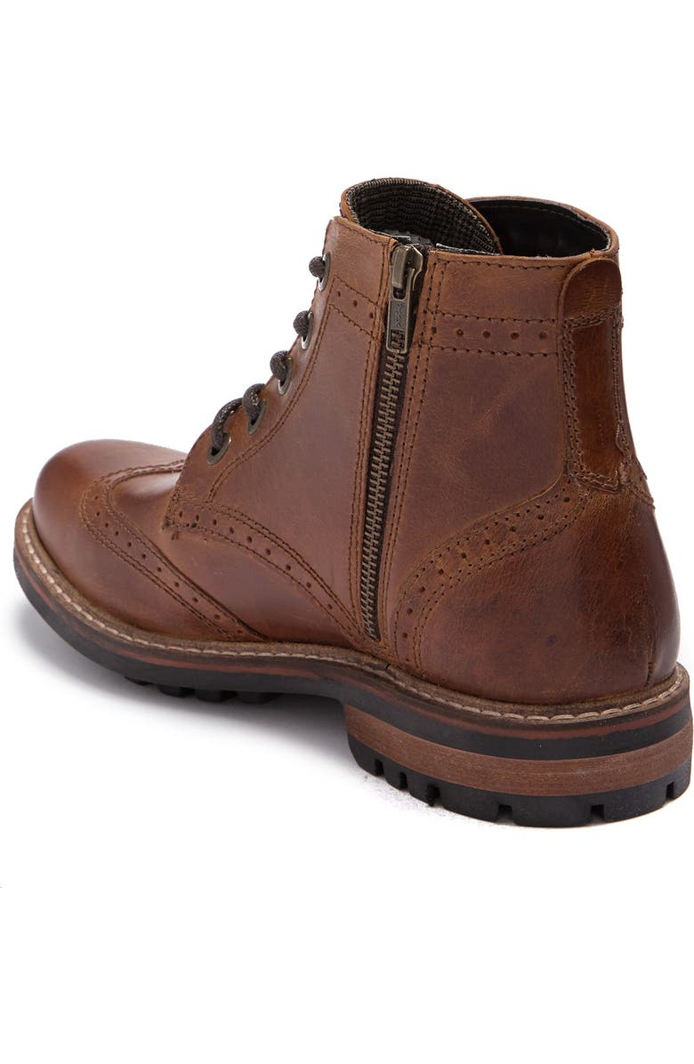 CREVO Tristen Leather Wingtip Boot, Alternate, color,