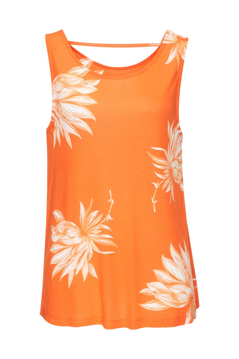 Sleeveless Tank Top, Alternate, color, Orange Multi