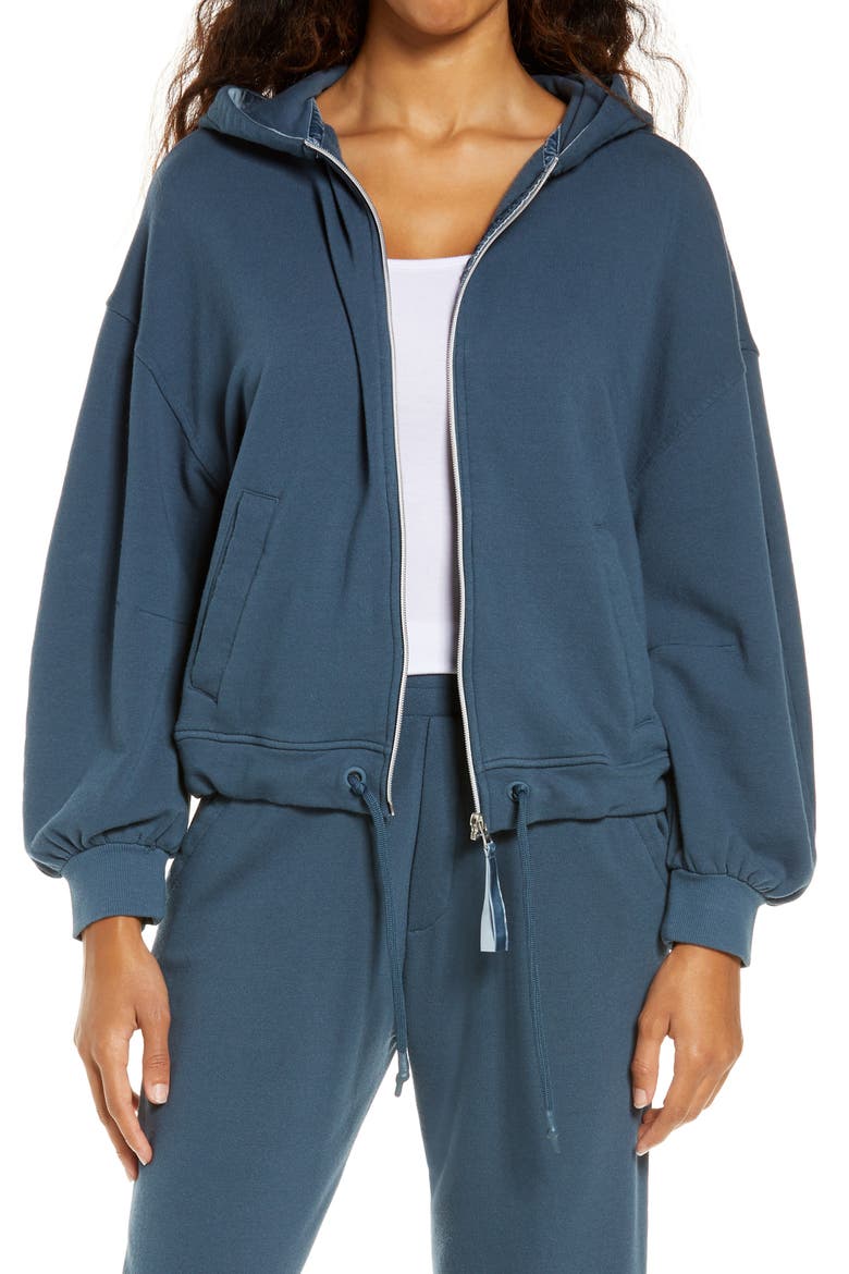 Abbi Half Moon Zip Hoodie, Main, color, STARRY NIGHT