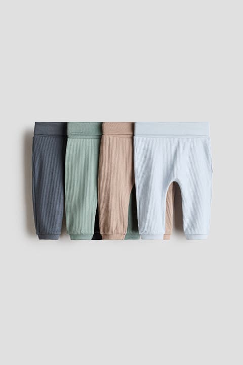 4-pack Ribbed Cotton Pants