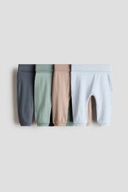 H&M 4-pack Ribbed Cotton Pants