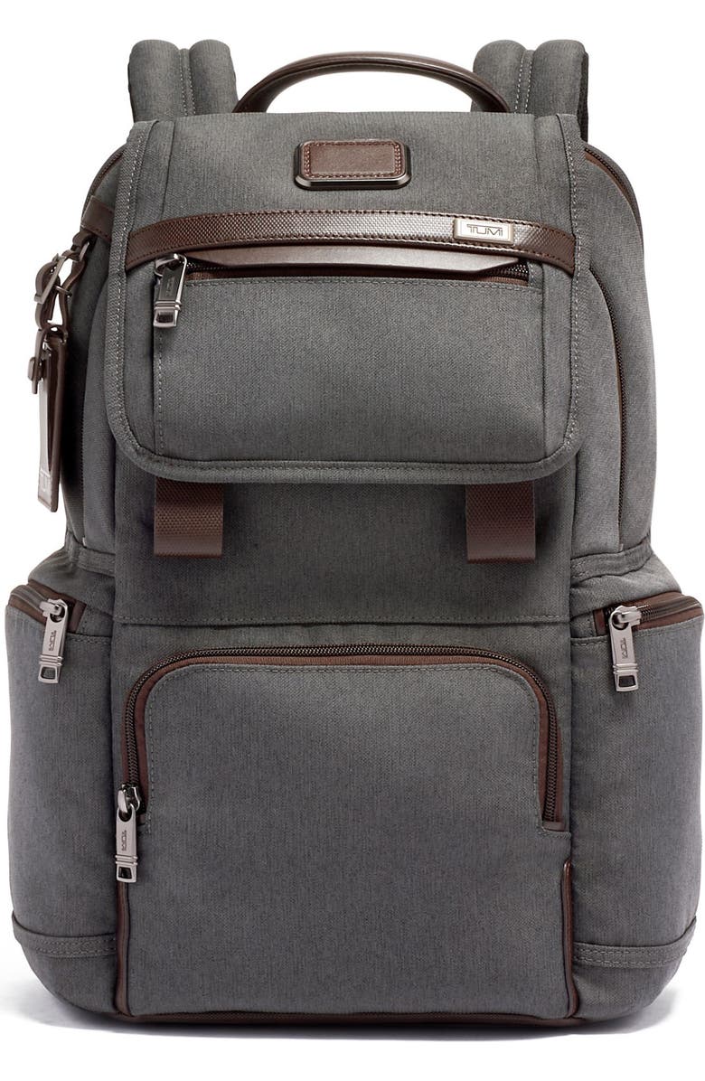 TUMI Alpha 3 Flap Backpack, Main, color,