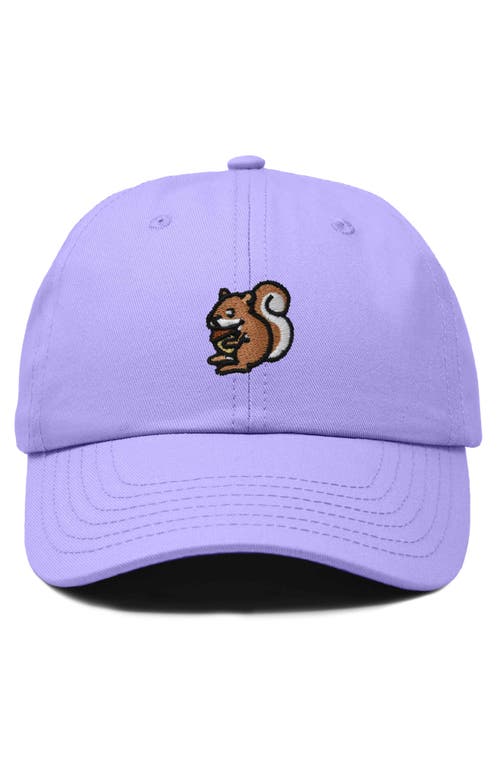 Shop Dalix Squirrel Embroidered Outdoor Cap In Lavender