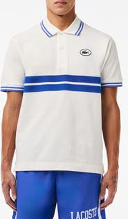 Lacoste Classic Fit Stripe Piqué Knit Polo