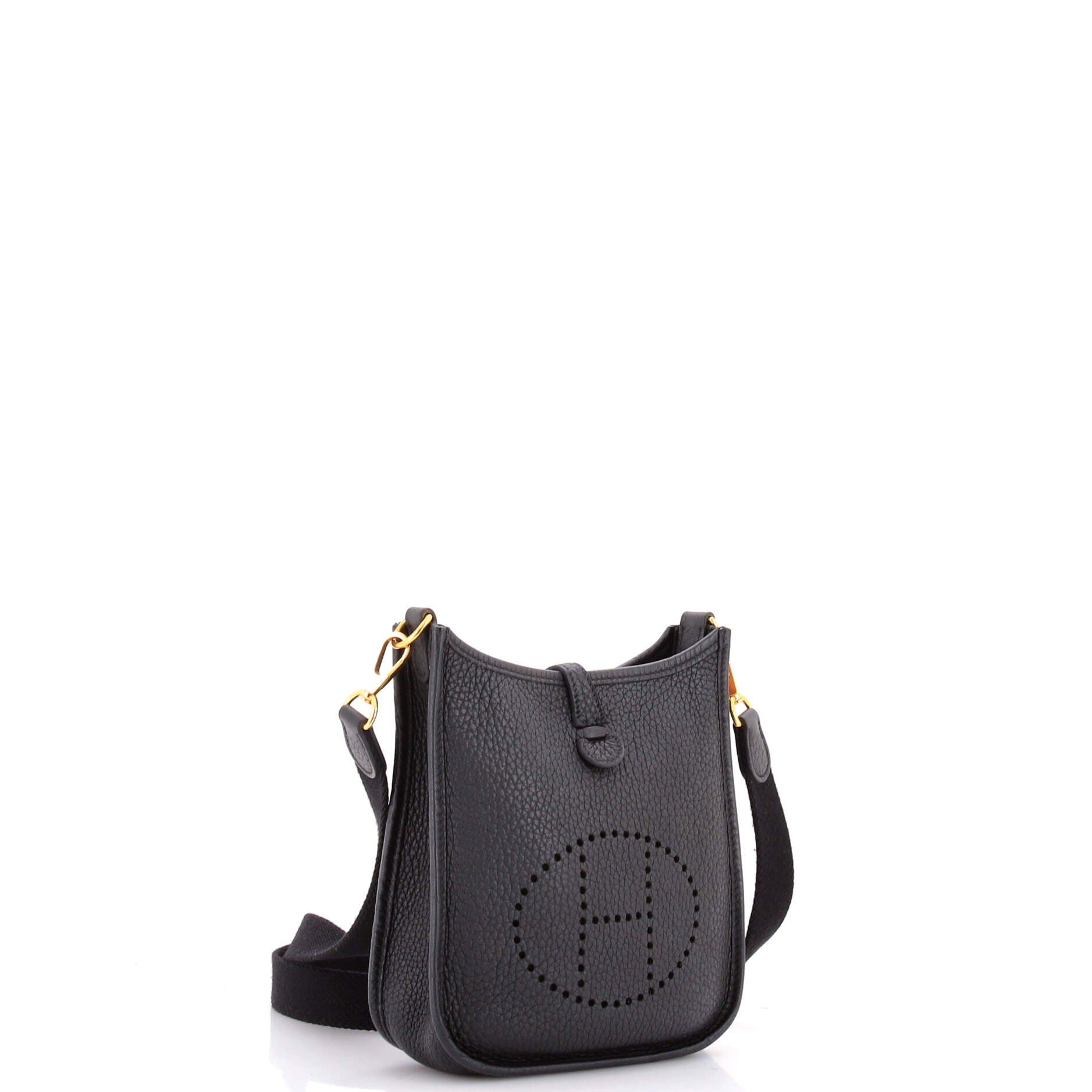 Pre-Owned Hermes Evelyne Bag Gen III Clemence TPM, Alternate, color, Noir