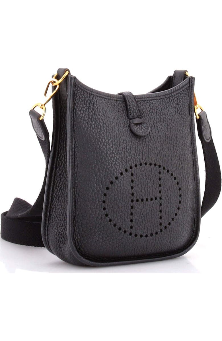 Pre-Owned Hermes Evelyne Bag Gen III Clemence TPM, Alternate, color, Noir