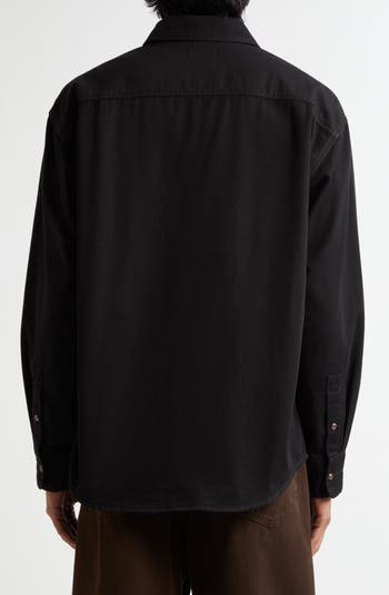 Lemaire Denim Snap-Up Shirt | Nordstrom Lemaire Denim Snap-Up Shirt | Nordstrom