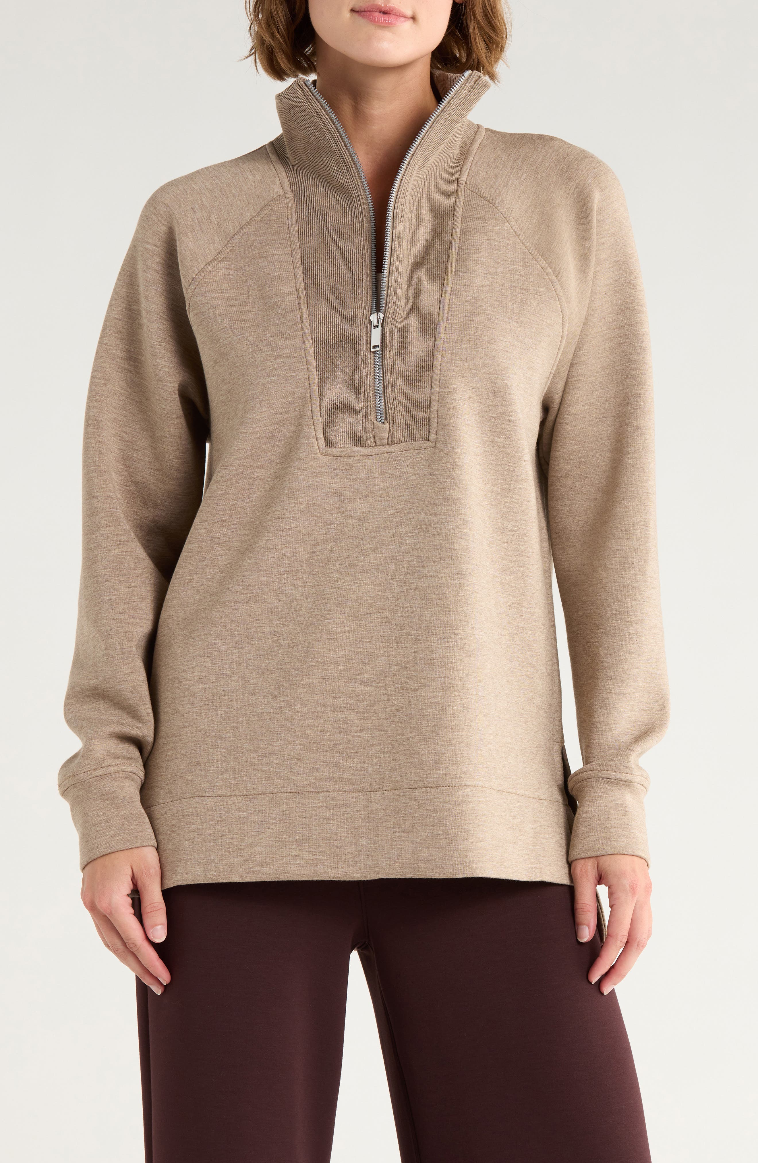 SPANX® Air Essentials Brushed Half-Zip Sweatshirt