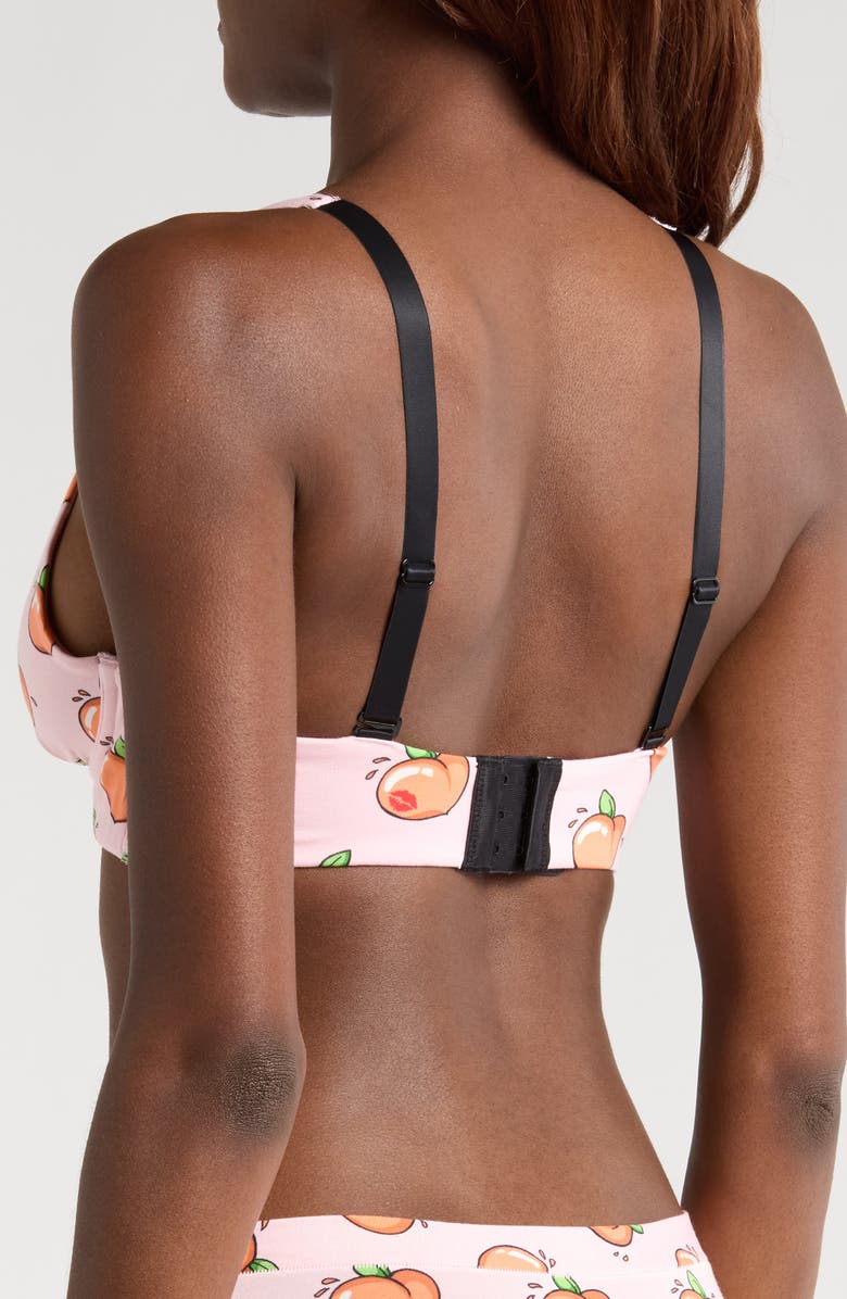 MeUndies FeelFree Longline Bralette, Alternate, color, Kiss My Peach