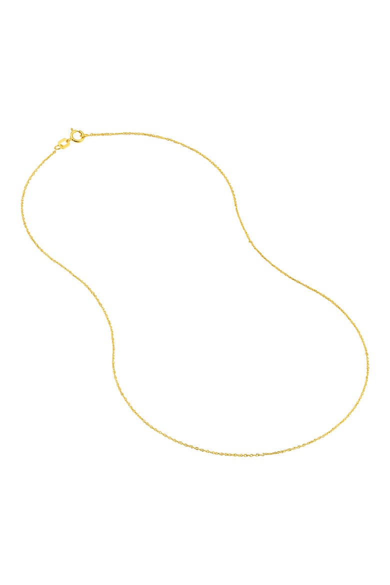 14K Gold Singapore Sparkle Chain Necklace, Alternate, color, YELLOW GOLD