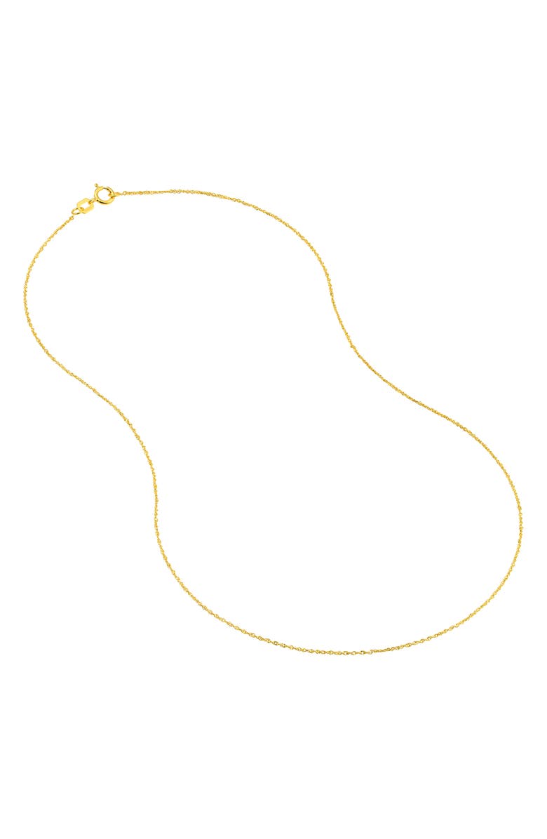HAWLEY ST 14K Gold Singapore Sparkle Chain Necklace, Alternate, color, 