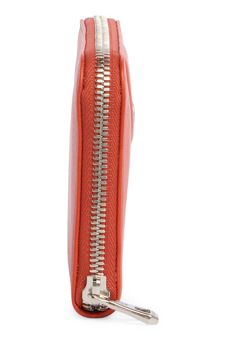 Le Pilage Cuir Zip Wallet, Alternate, color, SAFFRON