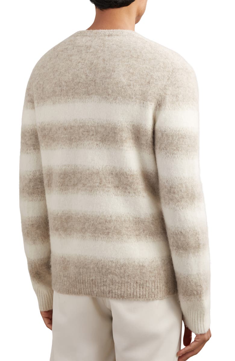 Reiss Piers Wool & Alpaca Blend Sweater, Alternate, color, Oatmeal/White