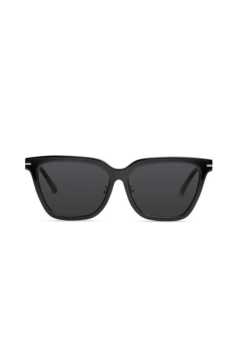 Bella Polarized Sunglasses, Main, color, Black