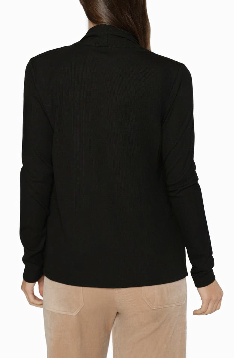 matty m. Taylor Open Front Cardigan, Alternate, color, Black