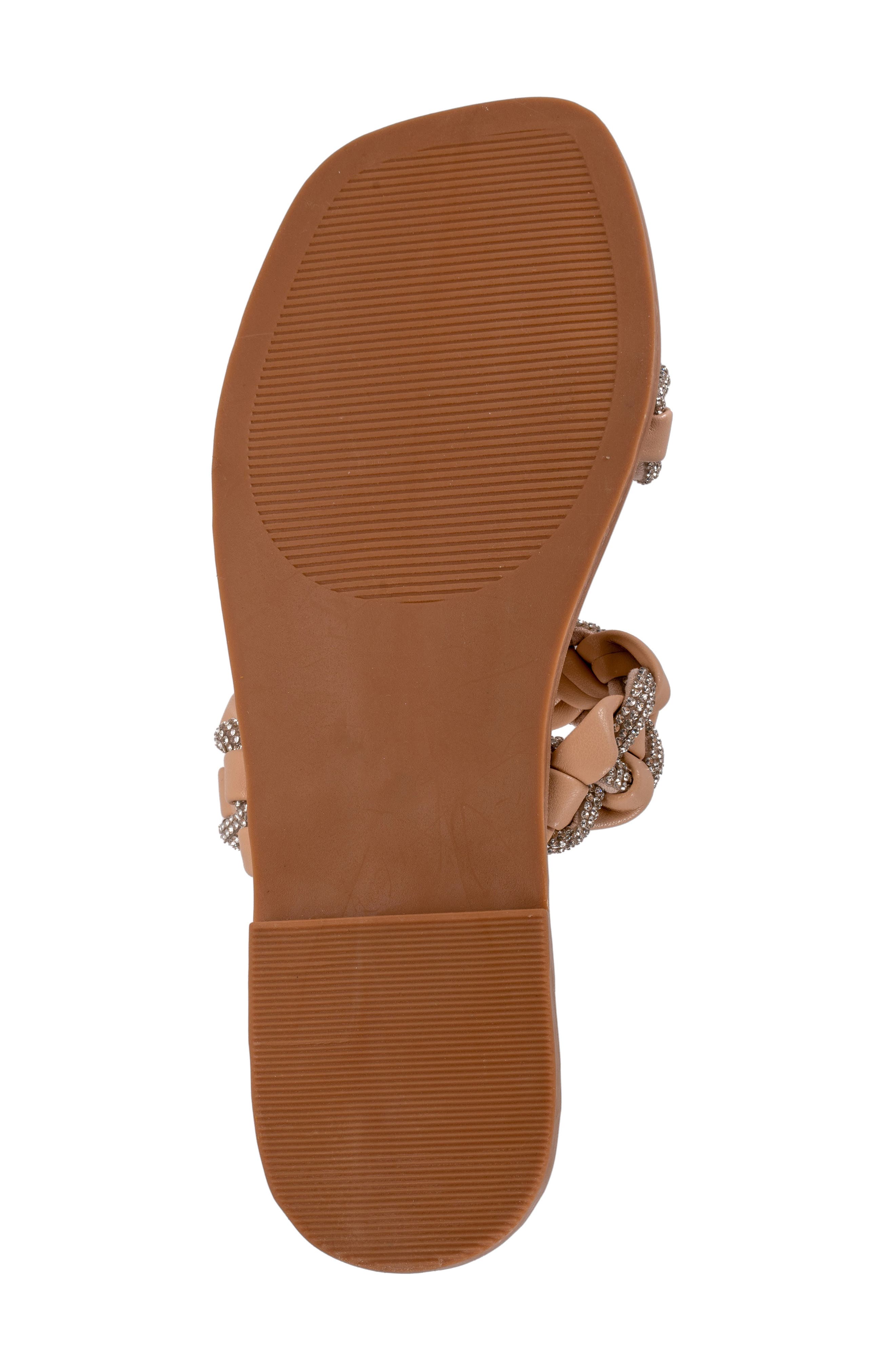 Sunny Embellished Slide Sandal, Alternate, color, NUDE