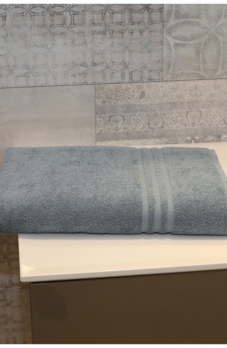 Linum Home Textiles Denzi Bath Sheet - Denzi Blue, Alternate, color, Denzi Blue