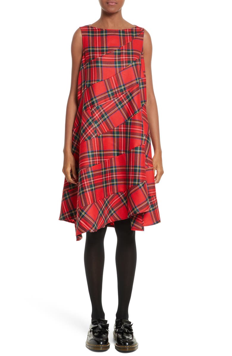 Tao Comme des Garçons Tricot Comme des Garçons Tartan Plaid Dress, Main, color, 