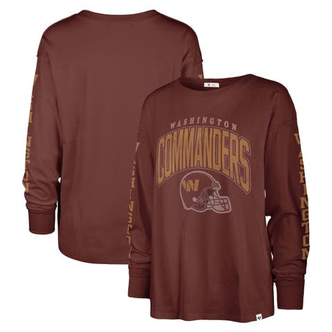 Women's '47 Burgundy Washington Commanders Tom Cat Lightweight Long Sleeve T-Shirt