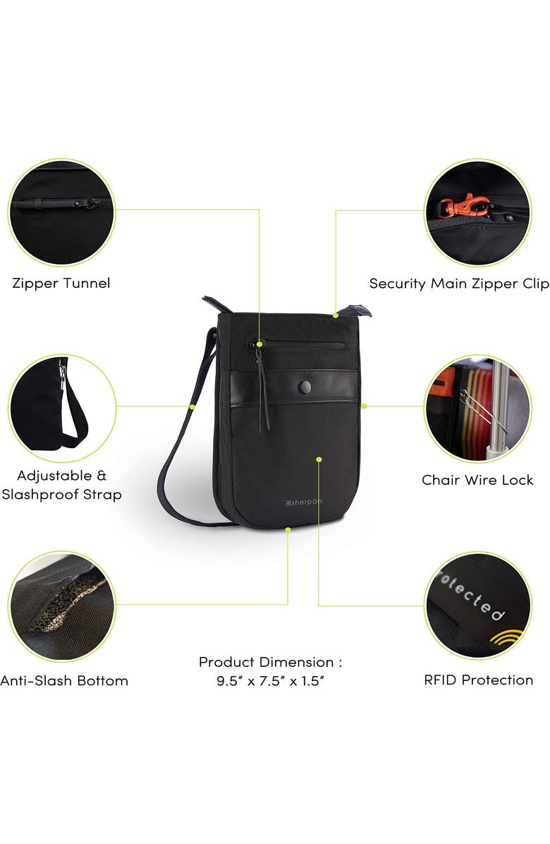 Sherpani Anti-Theft Prima Crossbody Handbag, Alternate, color,