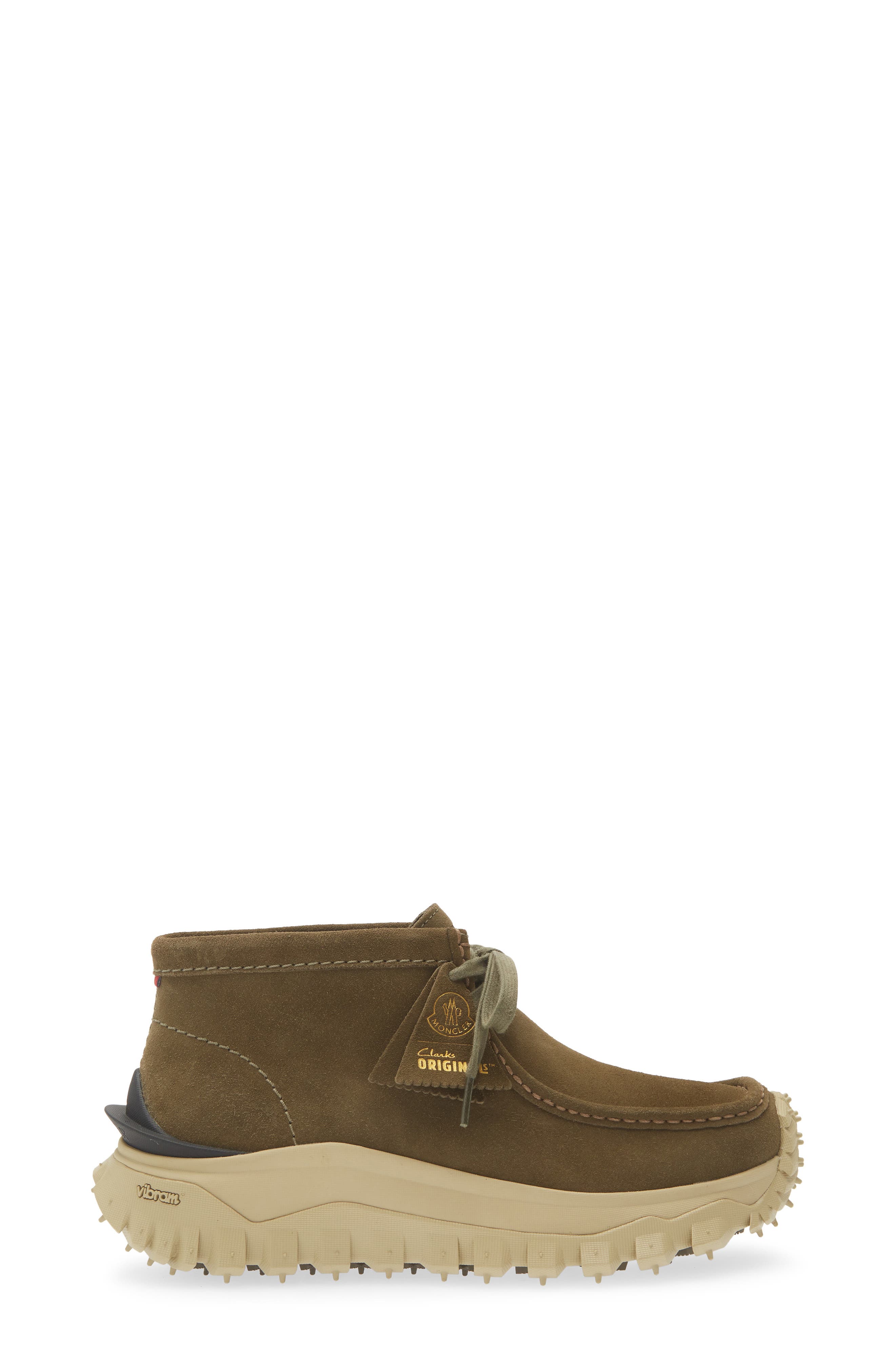 x Clarks Originals Trailgrip Wallabee Suede Boot, Alternate, color, MID BRONZE GREEN