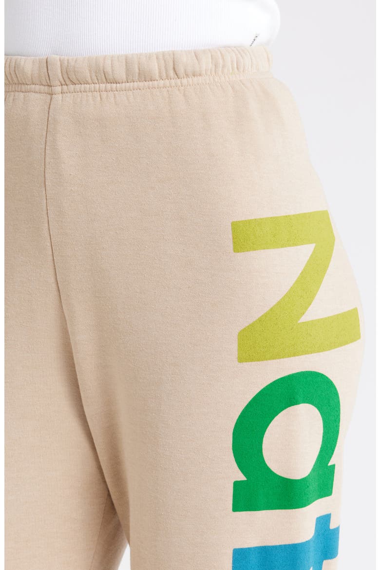 Rainbow Logo Sweatpants, Alternate, color, SAND