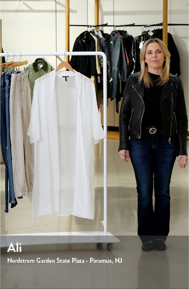 Open Front Silk Chiffon Jacket, sales video thumbnail