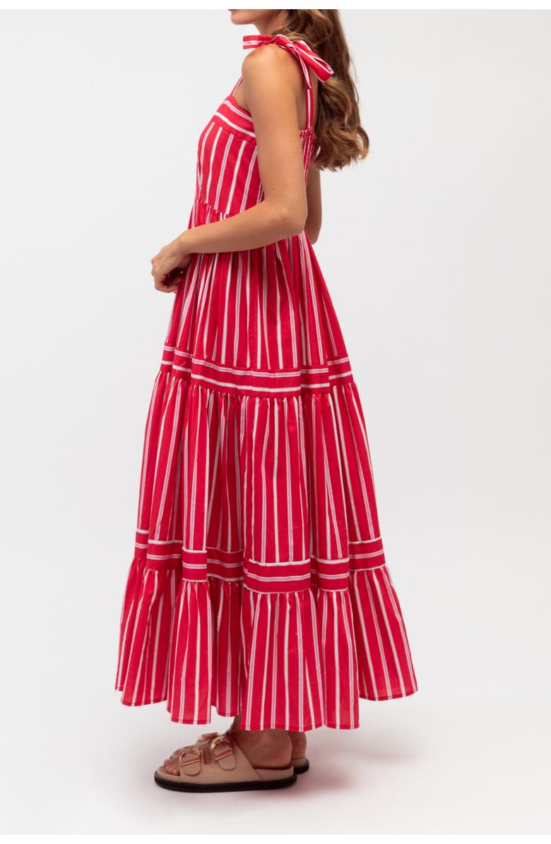 Label of Love Sicily Stripe Maxi Dress, Alternate, color, Red