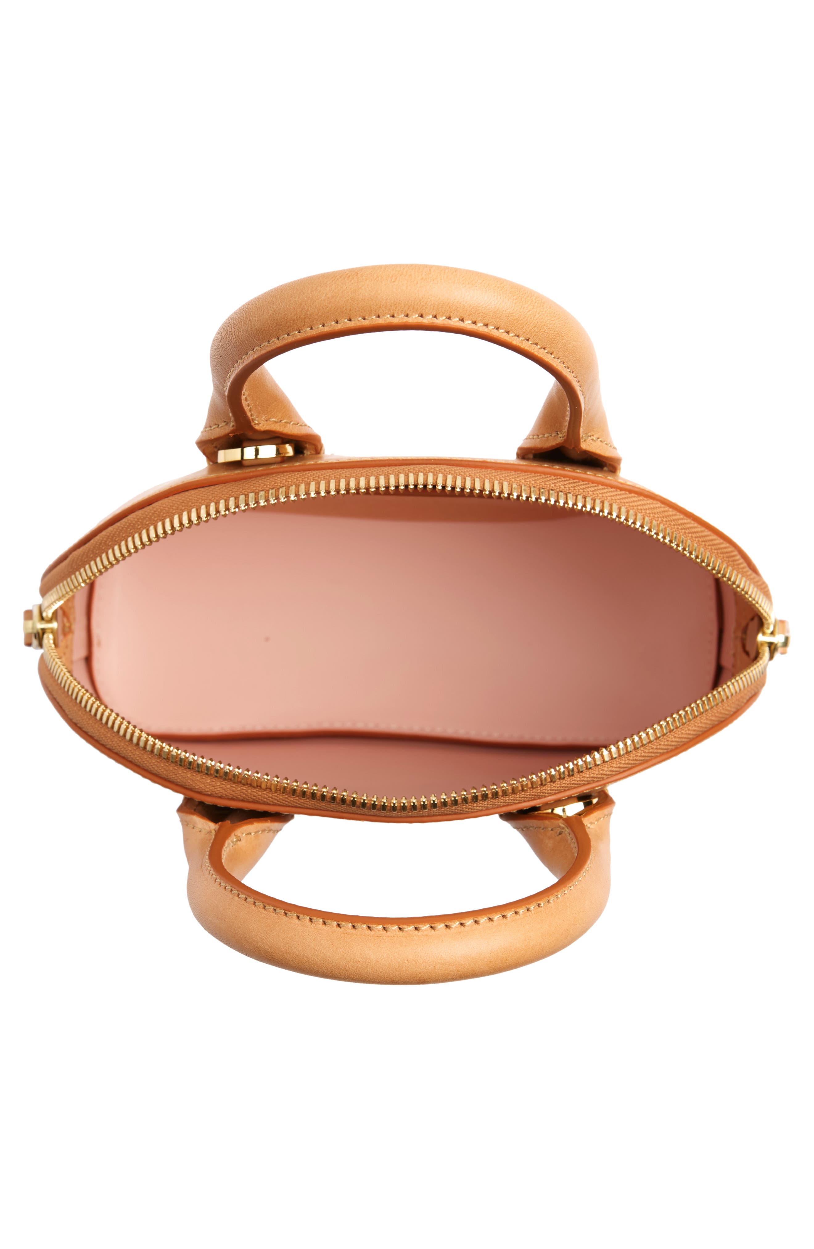 Mansur Gavriel Mini Top Handle Rounded Leather Bag, Alternate, color, 