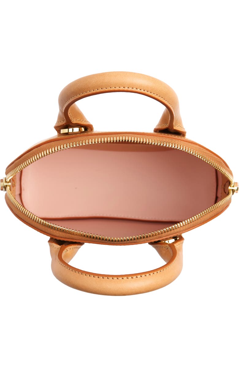 Mansur Gavriel Mini Top Handle Rounded Leather Bag, Alternate, color,