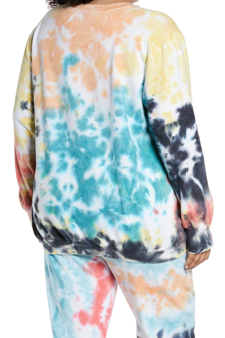 Diana Tie Dye Sweatshirt, Alternate, color, ABSTRACT MULTI TIE DYE