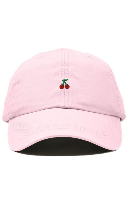 Dalix Lil Cherry Dad Cap In Pink