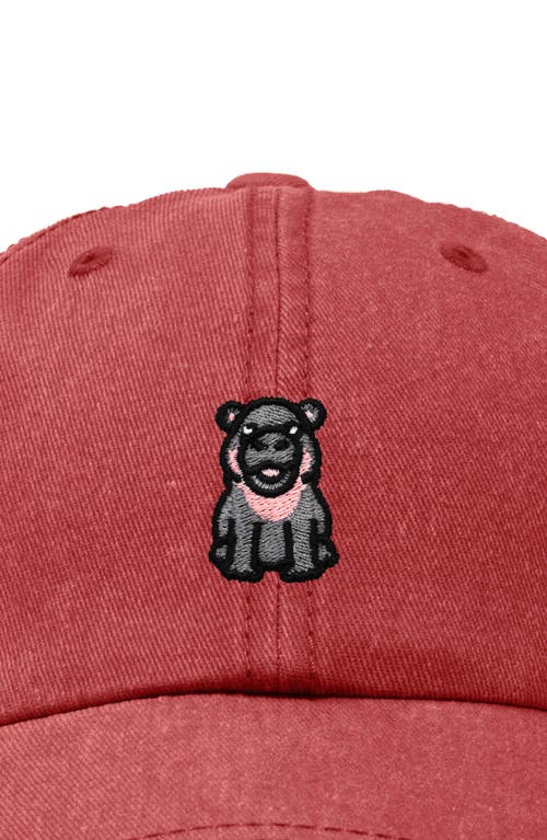 DALIX DALIX HIPPO EMBROIDERED ADJUSTABLE HAT