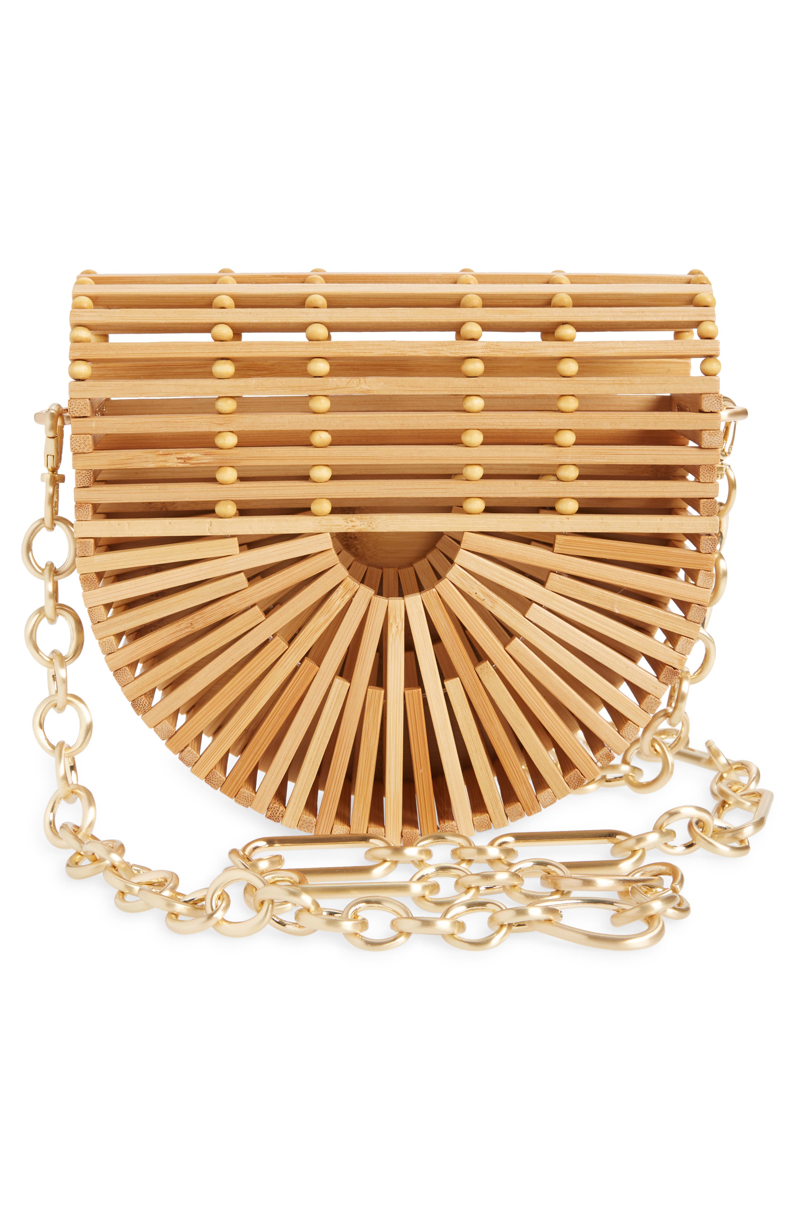Cult Gaia Ark Flap Bamboo Crossbody, Alternate, color, 