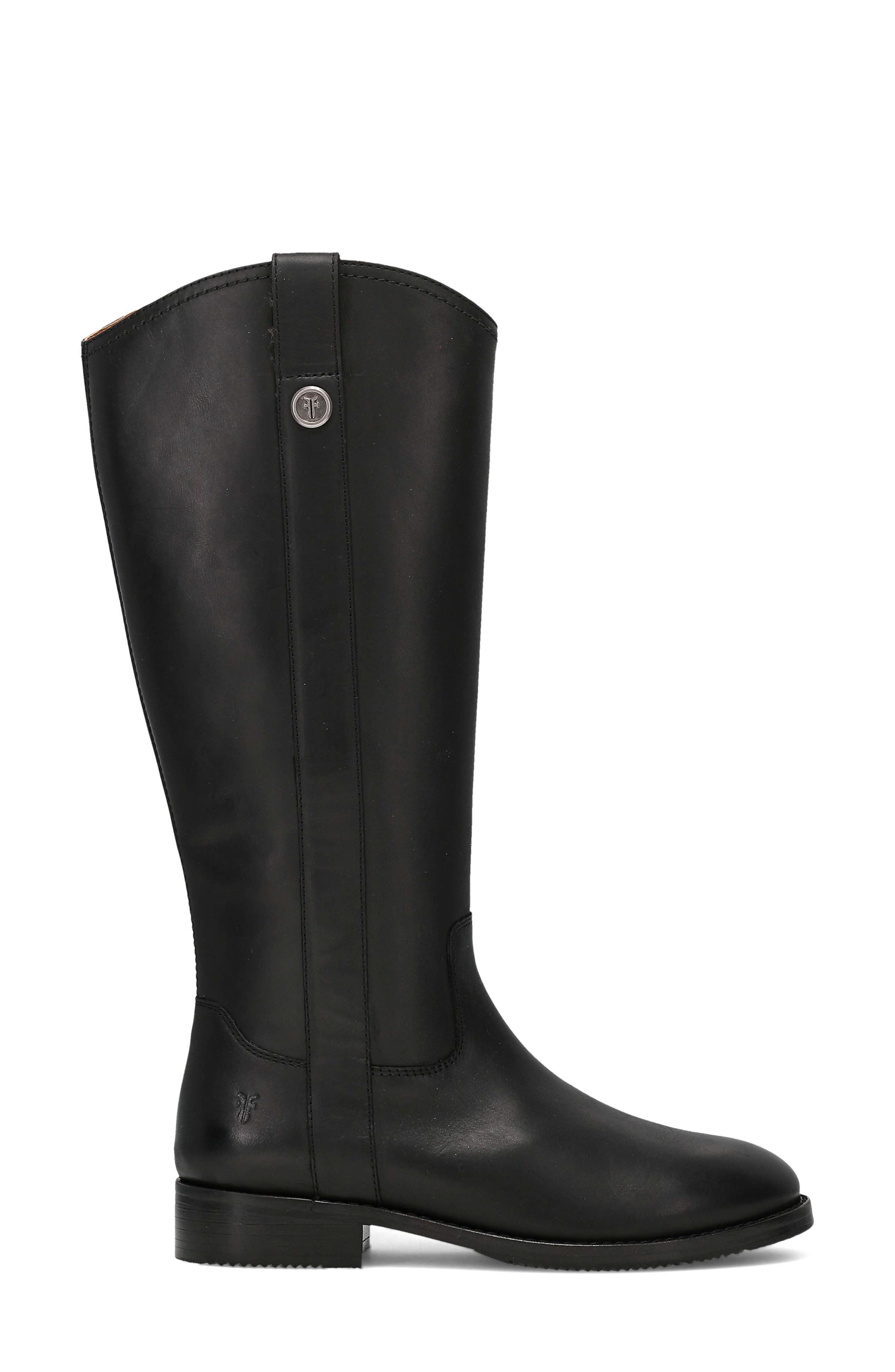 Frye Melissa Button Tall Boot, Alternate, color, Black